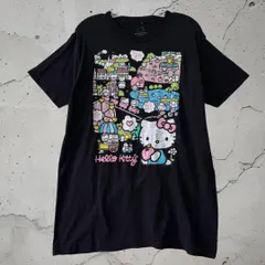 HELLO KITTY ハローキティ グラフィックTシャツ ブラック L