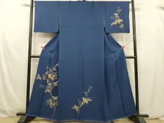 平和屋着物■訪問着　刺繍　枝葉文　金彩　正絹　逸品　DAAS9526zy