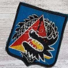 AS01 ベトナム 戦争 ワッペン ドラゴン 龍 竜 動物 剣 青 パッチ ミリタリー  装備用 US ARMY 古着