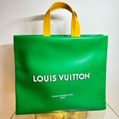 ΩNA3665 新品未使用！ LOUIS VUITTON ルイヴィトン トートバッグ ショッパートートMM LVパッケージ グリーン M13982 保存袋 箱 付き