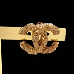 CHANEL シャネル 溶岩 イヤリング ココマーク 93A ヴィンテージ ゴールド 片耳 シングル 3841