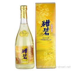 泡盛 紺碧ゴールド 5年古酒 25度,720ml x 6本セット / 沖縄県