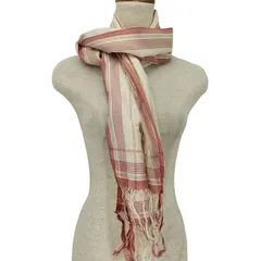 マーガレットハウエル MARGARET HOWELL シルク100 フリンジストール メンズ FREE 