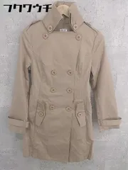 ■ ◎ TAKEO KIKUCHI タケオキクチ ベルト付 長袖 トレンチ コート サイズ2 ベージュ レディース  【中古】 【1002798525764】