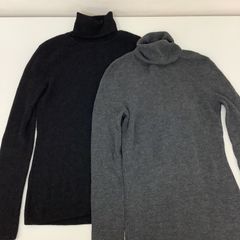 UNIQLO ユニクロ　メリノリブタートルネックセーター　サイズＭ　2点セット