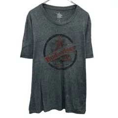 プリントTシャツ XL チャコールグレー プルオーバー ビッグサイズ ビッグプリント スポーティー 薄手 古着卸 アメリカ仕入 a704-5182