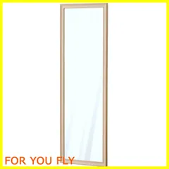 【数量限定】ドウシシャ ウォールミラー 縦でも横でも使える壁掛けミラー 90cm×30cm 飛散防止加工 軽量 姿見鏡 北欧 おしゃれ かわいい 木製フレーム 取付金具 玄関 洗面所 化粧 アンティーク 立て掛けるだけでもOK ナチュラル IMW9030NA