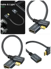 Twozoh Mini HDMI to HDMI変換アダプタ 延長コード