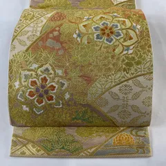 新品 川島織物謹製 絽 唐織 夏着物“贅沢に花開く菊や鉄線、撫子
