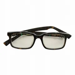 クロムハーツ CHROME HEARTS PONTIFASS 眼鏡 メガネ 度入り セルフレーム スクエア 総柄 ロゴ 茶色 ブラウン /XZ ■GY17のサムネイル