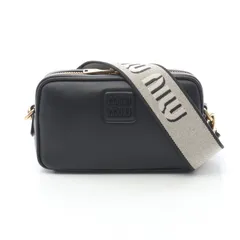 ミュウ ミュウ Miu Miu ショルダーバッグ 5BH2252F8KF0002 ブラック レザー ショルダーバッグ レディース 新品のサムネイル