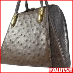 オーストリッチ ハンドバッグ メンズ 本革 レザー レディース トートバッグ 茶 ハンドバッグ一覧←SEULB屋着古← NR4203