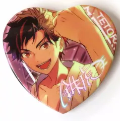 【中古】バッジ・ピンズ 南雲鉄虎(駆け上がる白虎/開花前) 「あんさんぶるスターズ! 願望ホログラムハート缶バッジ 流星隊」 中国限定