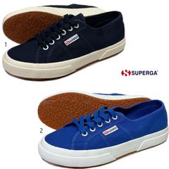 スペルガ スニーカー メンズ レディース ネイビー ブルー キャンバススニーカー SUPERGA 2750