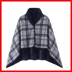 【匿名配送】スモークグレー_Medium Lilyan ひざ掛け 膝掛け ひざかけ 4wayブランケット 着る毛布 大判 厚手 暖かい 軽量 おしゃれ ハーフケ