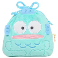 ハンギョドン キャラクター形巾着袋 巾着 ＆ お菓子セット ふわふわ 可愛い サンリオ sanrio キャラクター