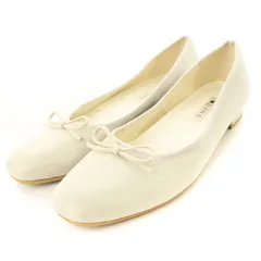 ダイアナ DIANA バレエシューズ フラット ラメ リボン 23cm 銀色 /MM ■MA
