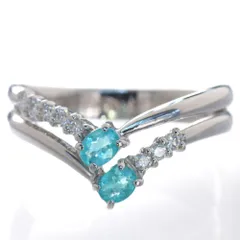 指輪 レディース パライバトルマリン リング プラチナ ダイヤモンドリング Pt900 刻印入り 鑑別書付き 日本製【人気アイテム】【アクセサリーマート/メルカリShops店】