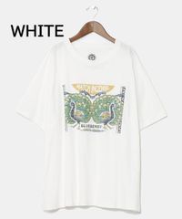 Tシャツ ビッグサイズ ヴィンテージ柄 ワンポイント刺繍 ユニセックス 綿 チャイハネ