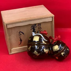 京焼　高木鳳子　神鈴己　置物　共箱付　　zz