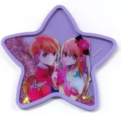 【中古】コースター 星野愛久愛海(アクア)＆星野瑠美衣(ルビー) キラキラコースター 「推しの子」 ジャンプフェスタ2023グッズ
