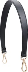 WADORN ショルダーストラップ バッグ用 かばん 持ち手 取っ手 長さ40cm 着脱式 金具つき 幅2.4cm( 黒)