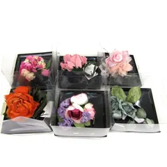 エプリス他 コサージュ ブローチ 6点セット フラワーモチーフ アクセサリー ブランド まとめて 大量 レディース 【中古】