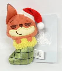 ディズニーストア ぬいぐるみキーチェーン CHRISTMAS 2024 ニック(靴下)