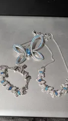 スワロフスキー　ブローチ&ブレスレット&ネックレスセット