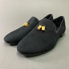 3d3 《美品》 Giuseppe Zanotti ジュゼッペ ザノッティ ゴールドチャーム オペラシューズ 41 ブラック レザー スリッポン ローファー イタリア製のサムネイル