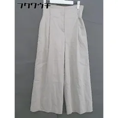 ◇ ISATO design イサトデザイン リネン混 ワイド パンツ サイズ36 グレー系 レディース  【中古】 【1202040002047】
