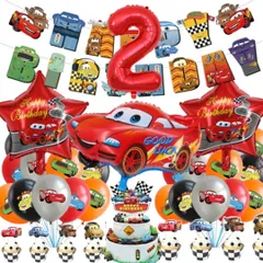 数字バルーン付き　カーズ 誕生日バルーンセット★風船 ガーランド