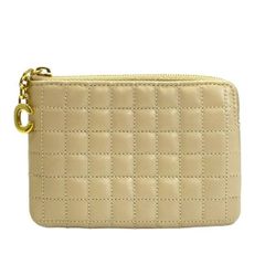 CELINE セリーヌ Cチャーム キルティング 財布 ベージュ - メルカリ