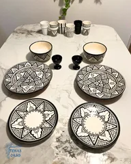 モロッコ製タジン皿(すず板細工+陶器)