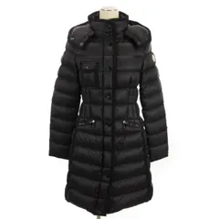モンクレール MONCLER 19年製 エルミンヌ HERMINE ダウン ジャケット ロング 黒 ブラック 0 アウター ■SM3のサムネイル
