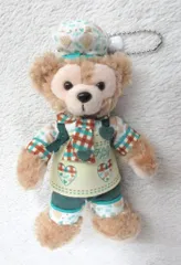 東京ディズニーシー ぬいぐるみバッジ Duffy and Friends ダッフィー(緑系/チェック)/Duffy's HEARTWARMING DAYS 2020