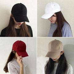 帽子 キャップ レディース メンズ ブラック 黒 無地  シンプル 韓国