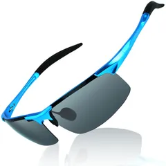 【特価セール】スポーツサングラス UV400 偏光 へんこう さんぐらす メンズ AL-MG合金 超軽量 sunglasses サングラス for men DUCO 運転／自転車／釣り／ランニング／ゴルフ用 8177