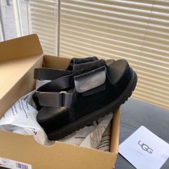 アグ ブラック UGG アグ W GOLDENSTAR HI SLINGBACK  厚底サンダル