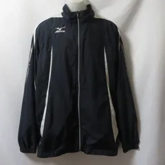 古着 メンズ2XO MIZUNO/ミズノ 裏メッシュ ウインドブレーカージャケット ジップ スポーツ ネイビー/ホワイト 