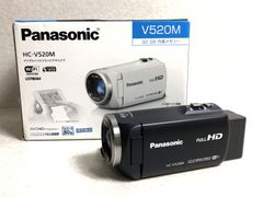 【DH865】パナソニック デジタルハイビジョン ビデオカメラ HC-V520M ブラック ハンディカム