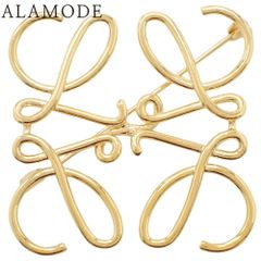 LOEWE(ロエベ) アナグラム ブローチ 111.25.020(2024年8月現在現行品) メタル(ＧＰ) ブローチ アクセサリー ジュエリー ゴールド金 レディース 40802108149【アラモード】