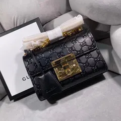 【今日特価】GUCCI Padlock ブラック 20x14 チェーンバッグ 送料無料 限定価格
