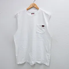XL/古着 ラングラー ノースリーブ Tシャツ メンズ 胸ポケット付き コットン クルーネック 白 ホワイト 25jul12 中古