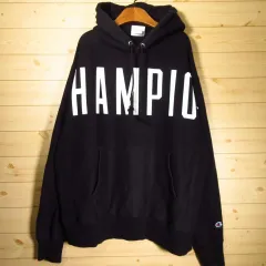 L Champion(チャンピオン) 裏起毛 ヘビーコットン リバースウィーブ フード