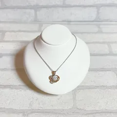 ネックレス　silver　シルバー　ジルコニア　ラウンド　１粒　アンティーク　ヴィンテージ　EL-0365