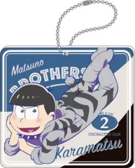 【中古】キーホルダー・マスコット(キャラクター) カラ松 「おそ松さん ビッグアクリルキーホルダーコレクション＜ねこ＞」