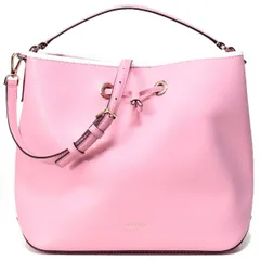 ケイトスペード バッグ katespade レザー エヴァ ラージ バケット バケツ型 巾着 2way 斜めがけ ショルダー ハンドバッグ ブライトカーネーション WKRU6733