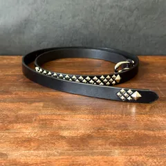 『オーダーページ』スタッズロングナローベルトミリタリーオール18mm