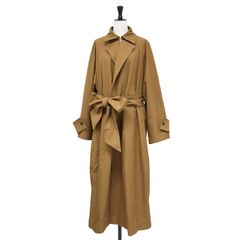 ADORE アドーア S コンパクトコットンノーカラーコート ベージュ 春 36